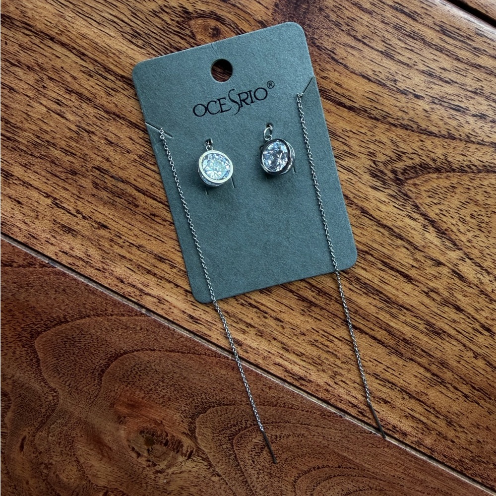 Silver Dangle Earrings • Elegant Jewelry • Everyday & Evening Accessory